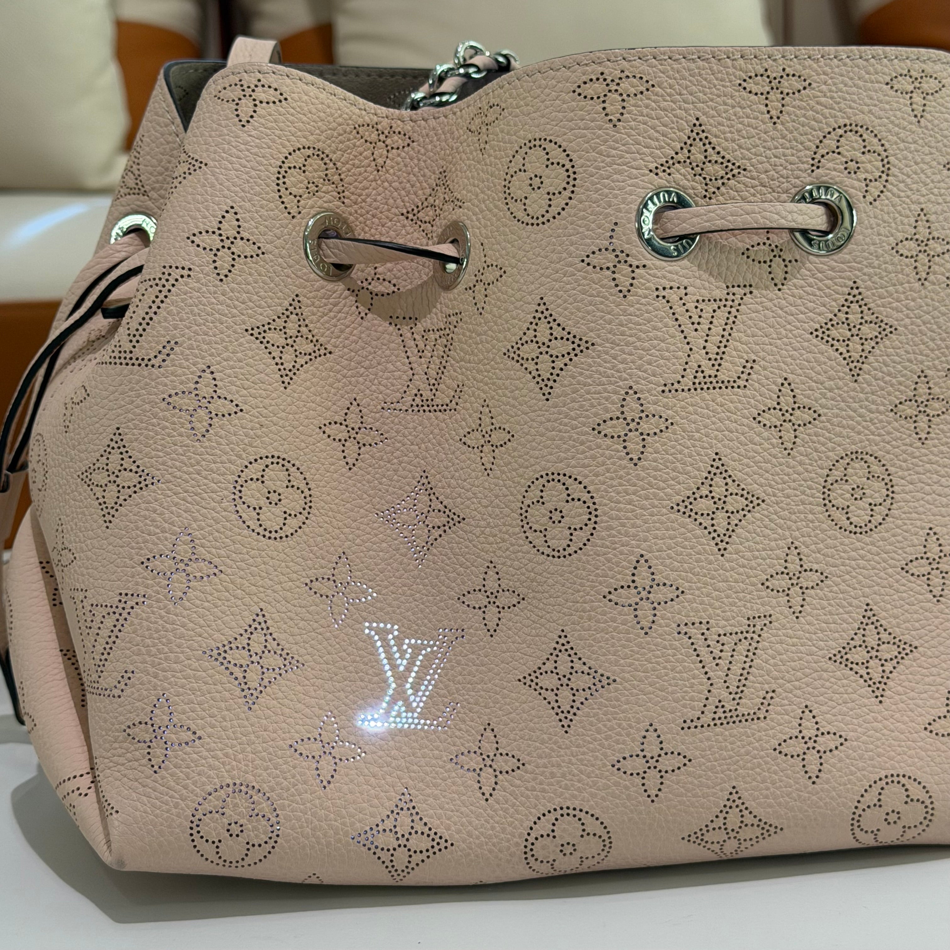 Louis Vuitton Bella Perforated Leather Bucket Bag