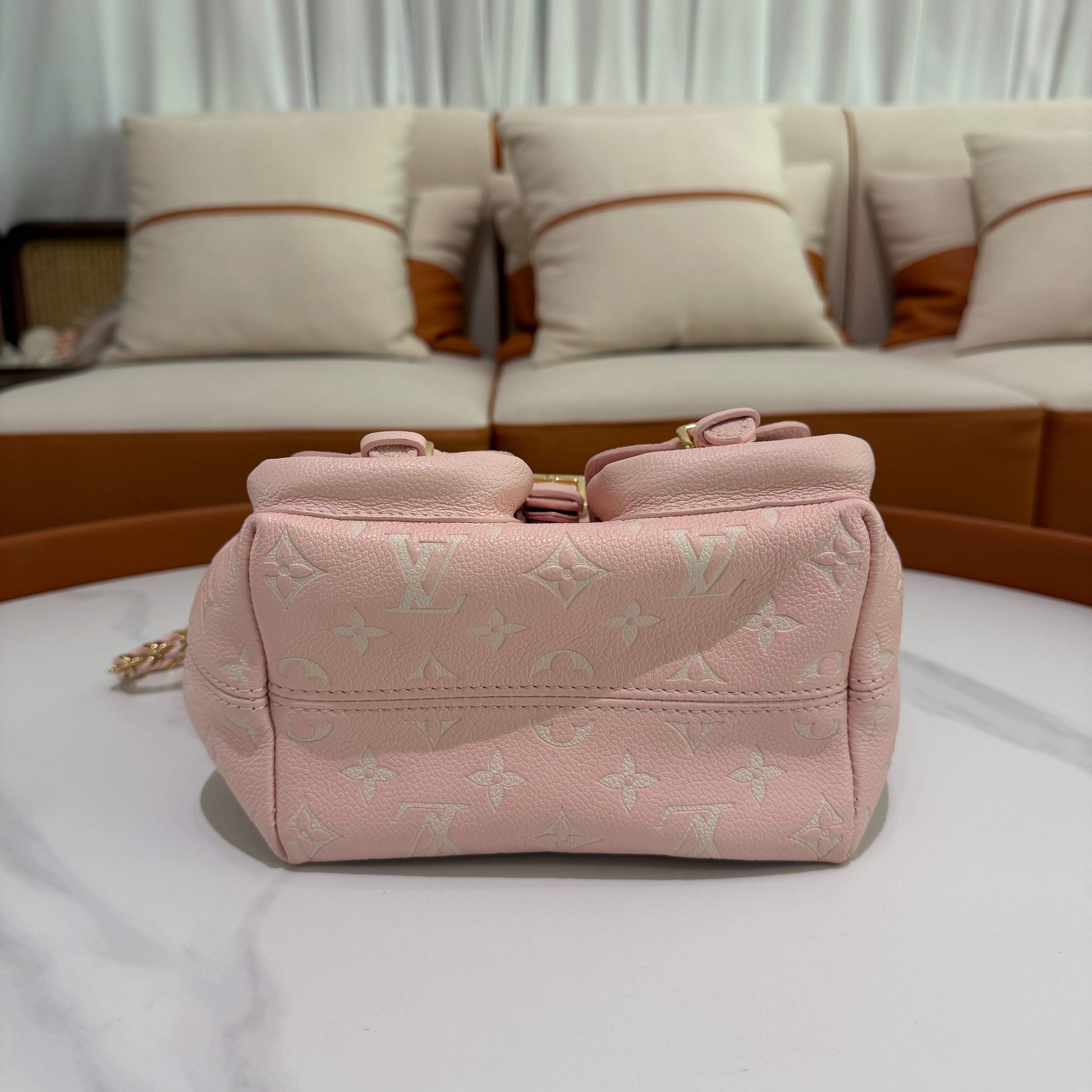 Louis Vuitton Backpack Cherry Blossom Pink with Gold Hardware (Chip Model)