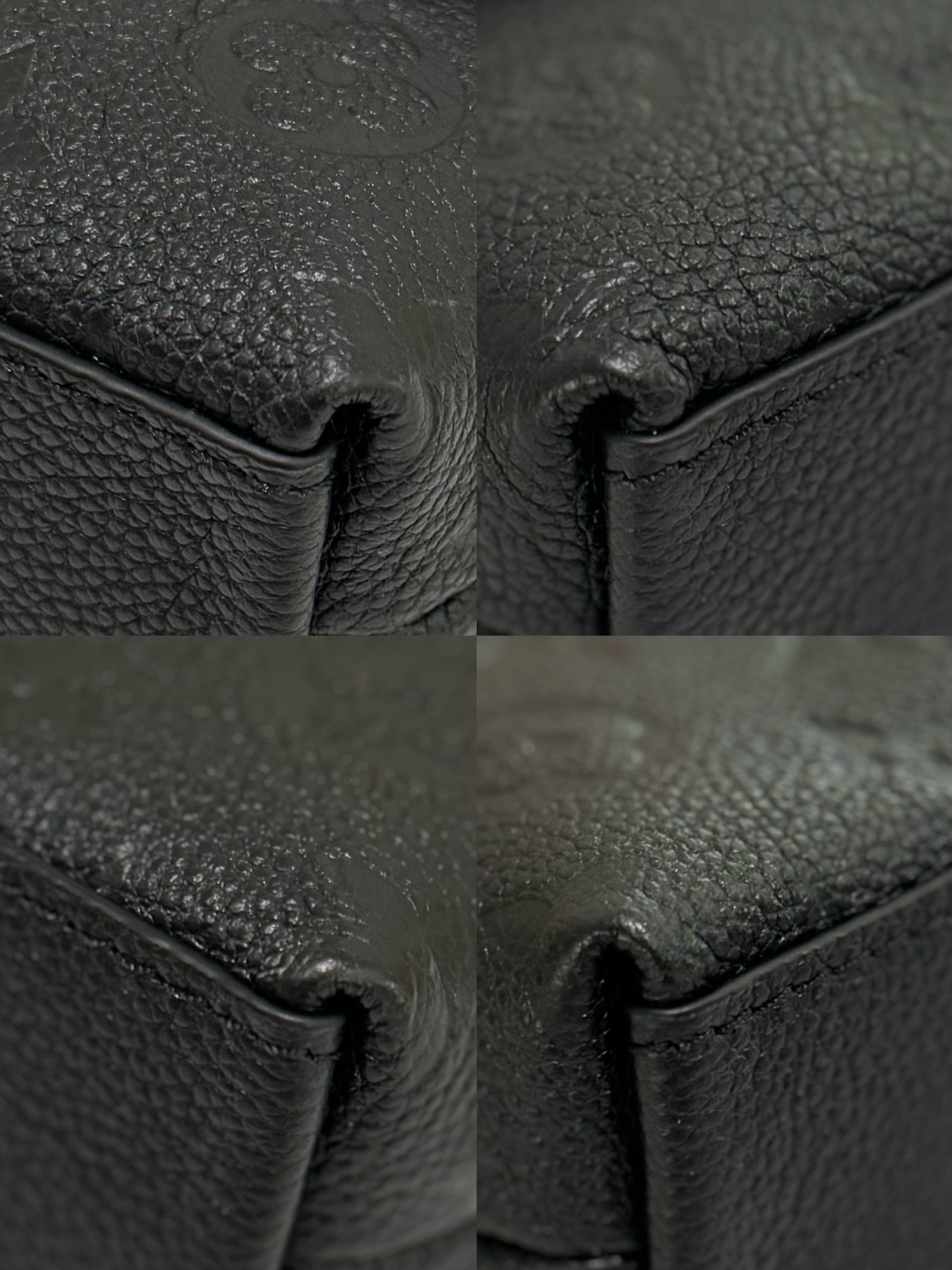 LOUIS VUITTON NANO MADELEINE EMBOSSED LEATHER TOP HANDLE CROSSBODY BAG
