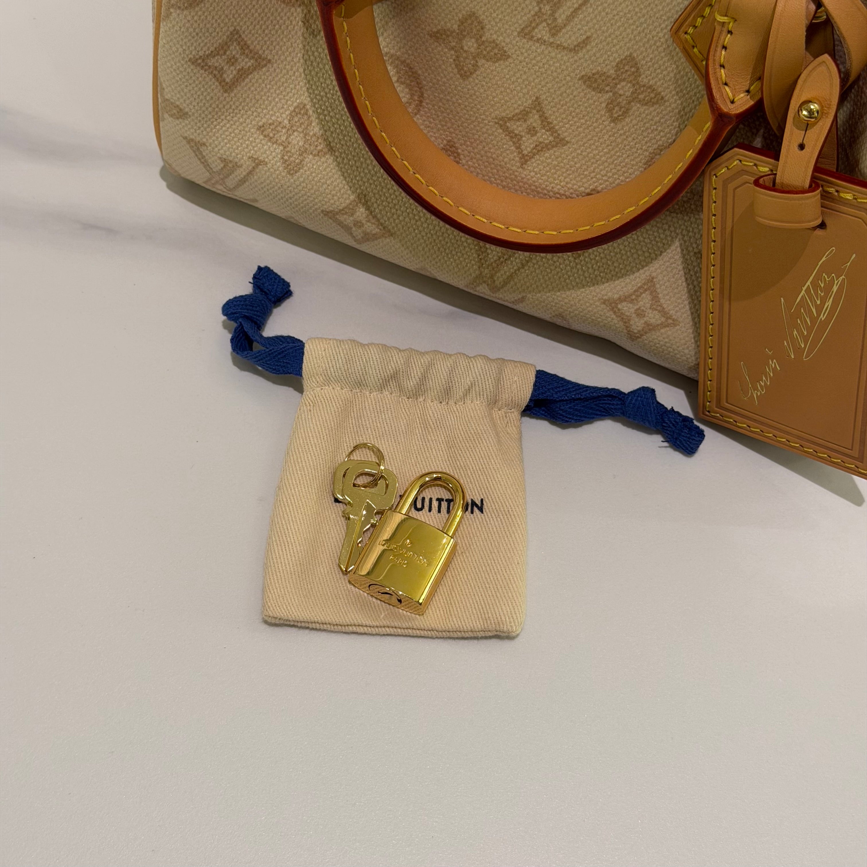 Louis Vuitton Speedy 20 130th Anniversary Limited Edition Monogram Beige (Microchip Version)