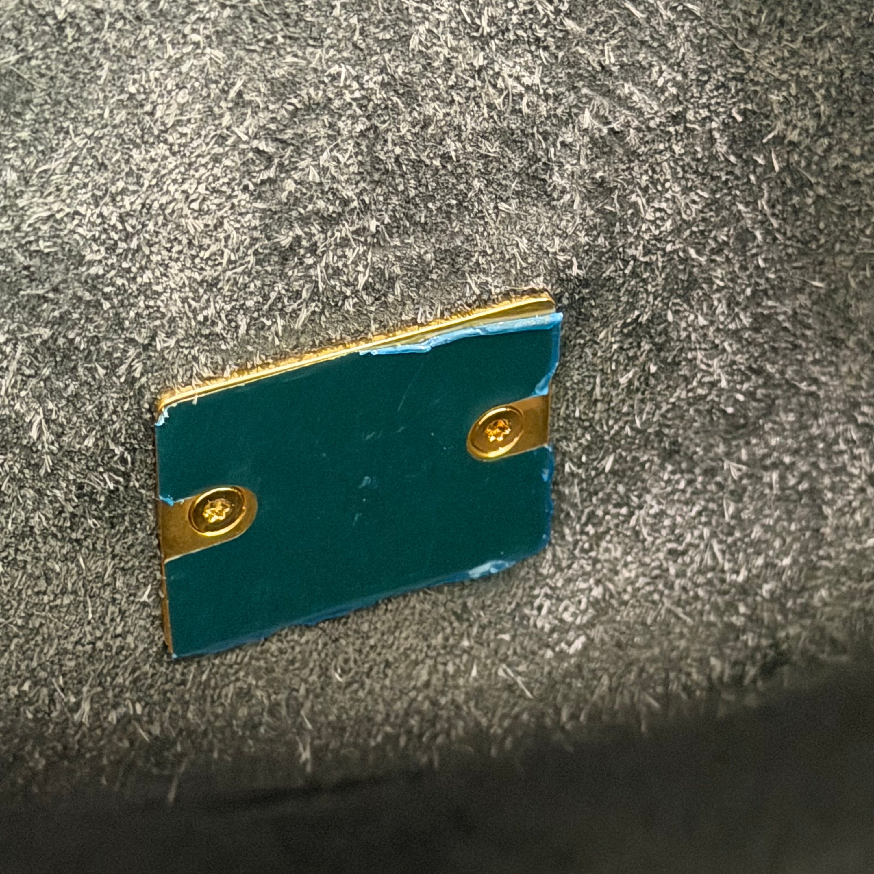 CELINE MICRO LUGGAGE HANDBAG GREY CALFSKIN LEATHER