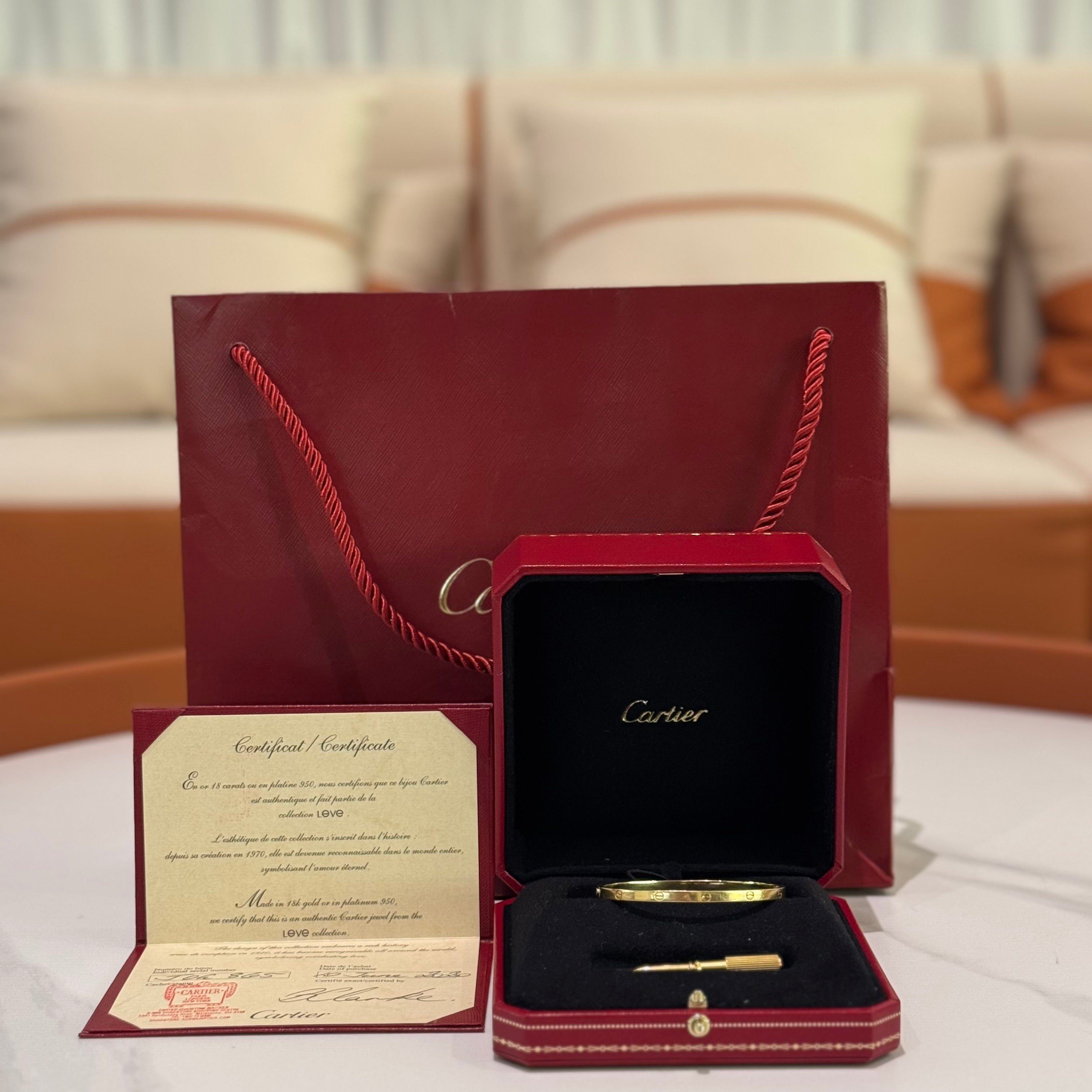 CARTIER LOVE BRACELET YELLOW GOLD