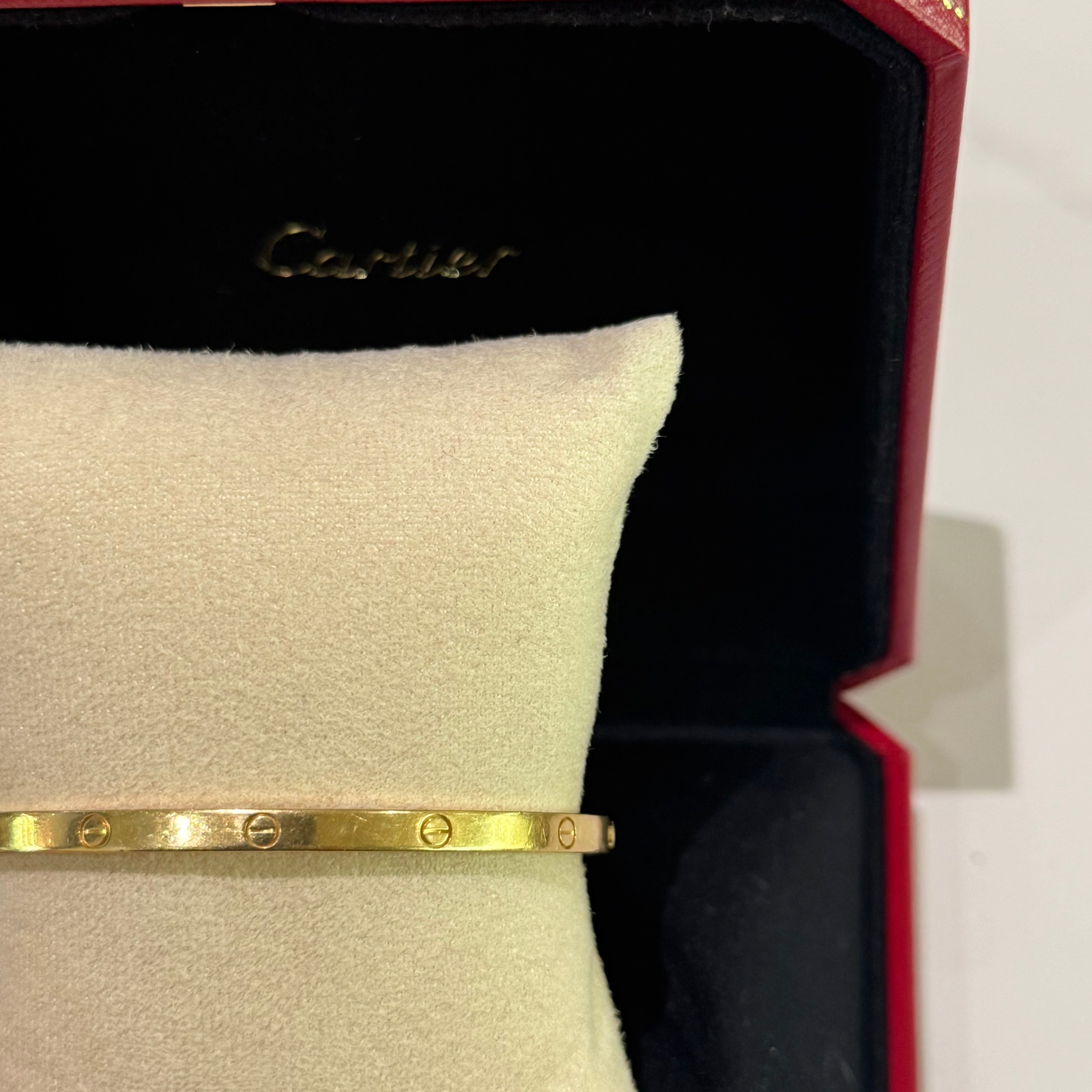CARTIER LOVE BRACELET YELLOW GOLD