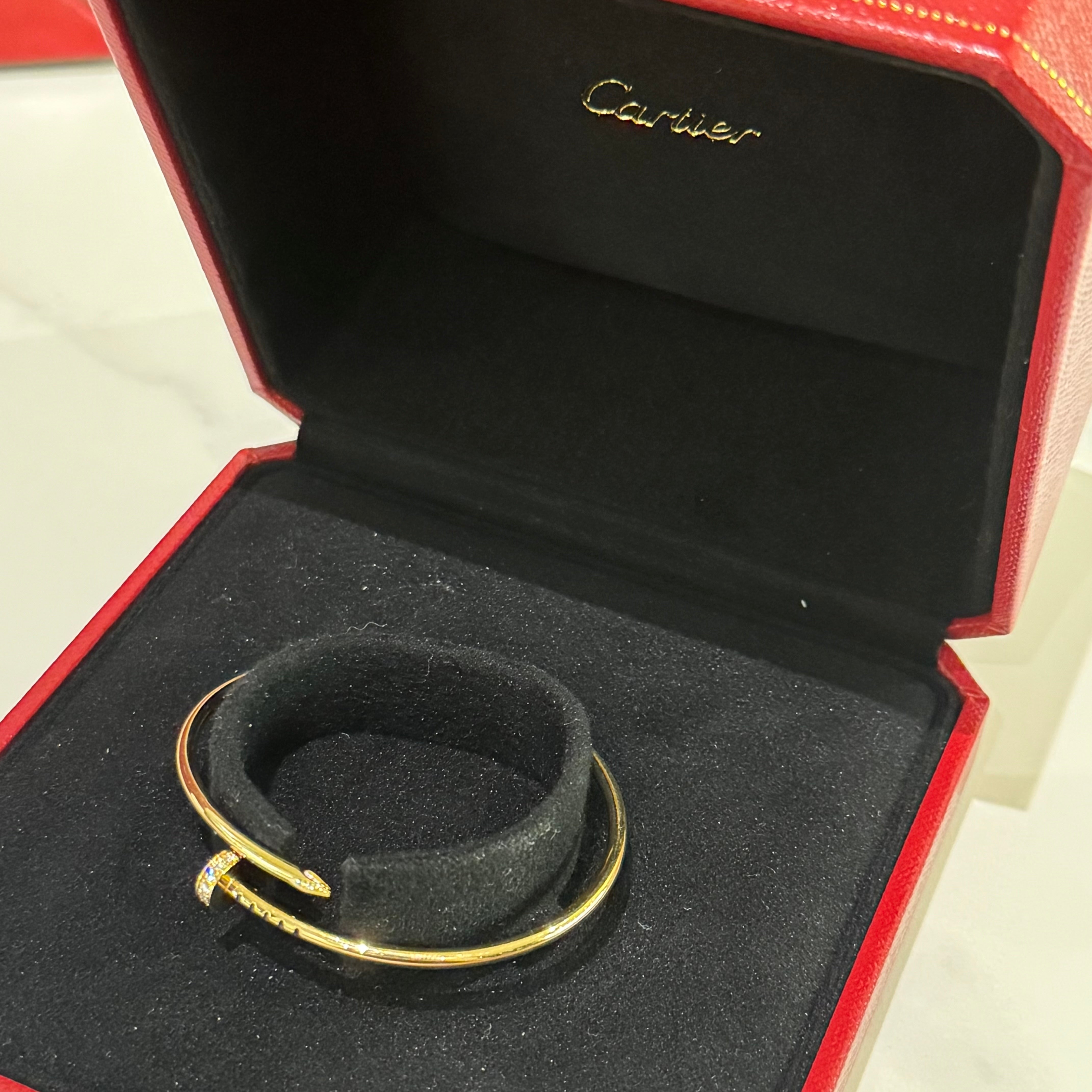 CARTIER JUSTE UN CLOU BRACELET YELLOW GOLD WITH DIAMONDS