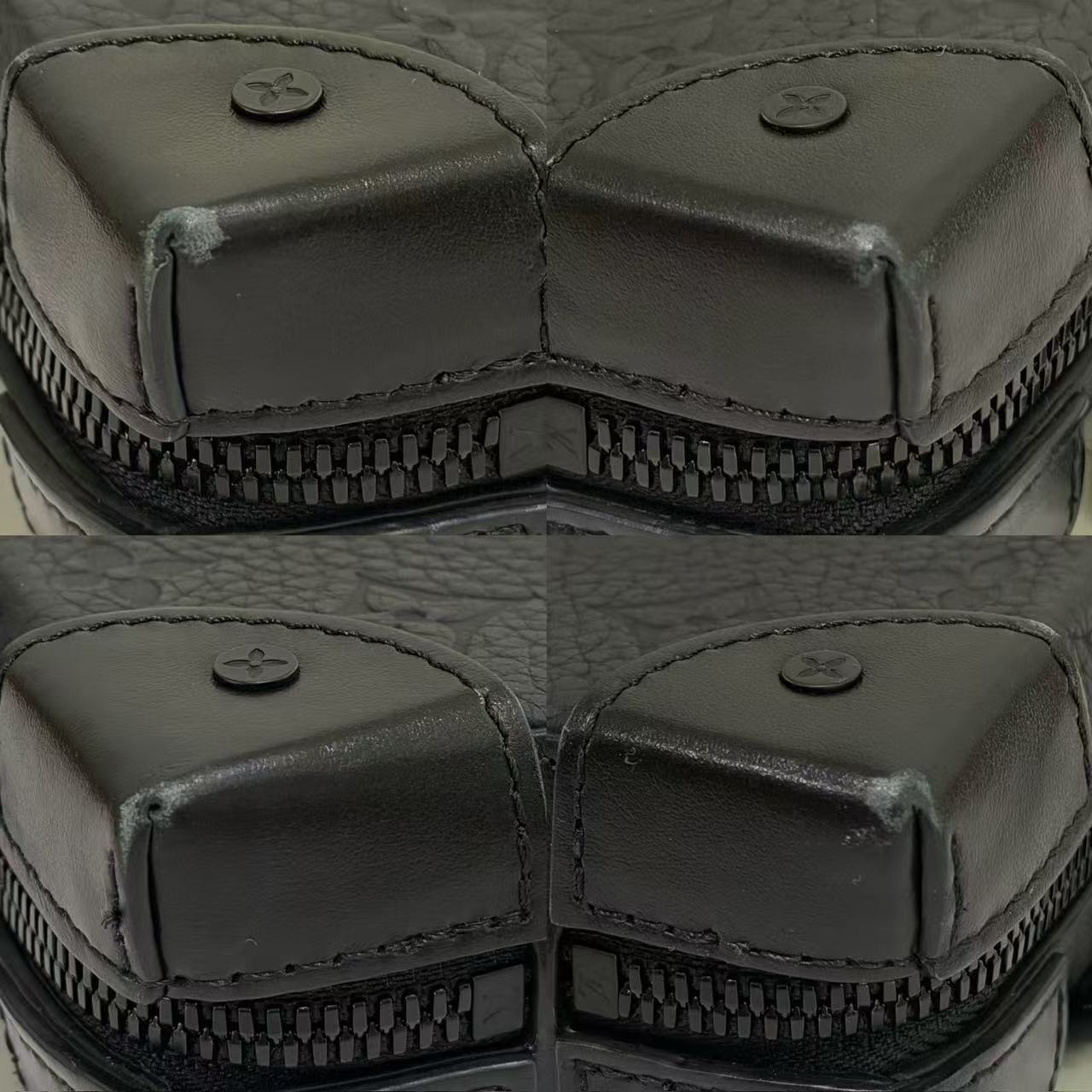 Louis Vuitton Soft Trunk Wallet Taurillon Monogram Black Crossbody Bag