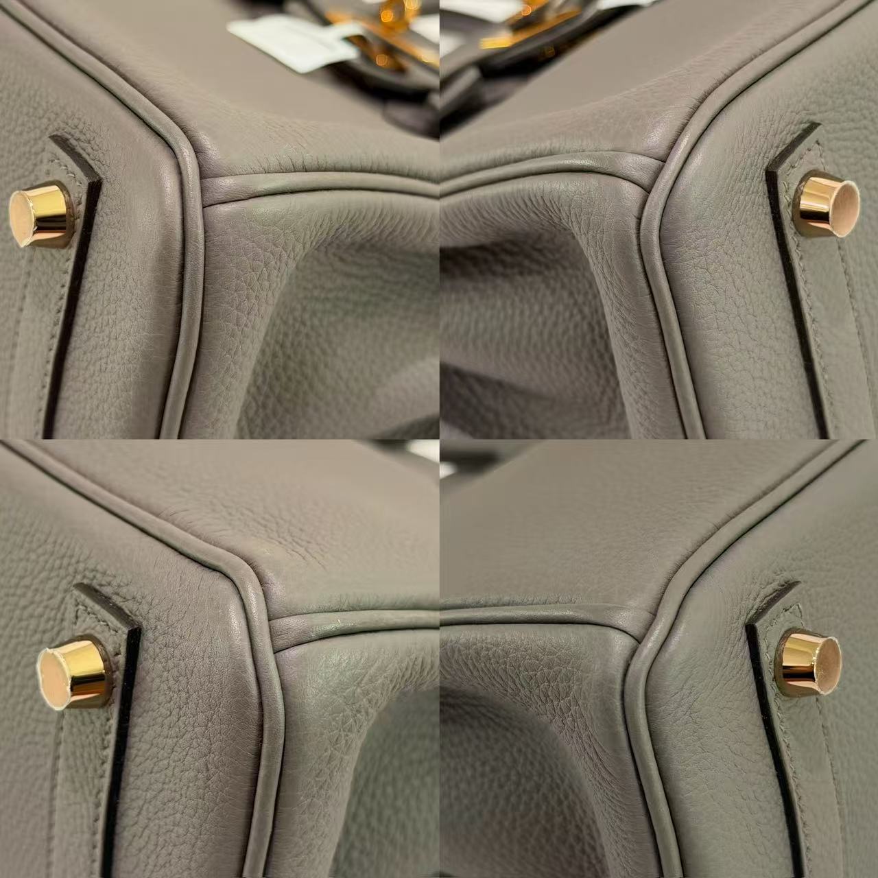 Hermes Birkin 25 Gris Etain with Gold Hardware (Stamp Y)