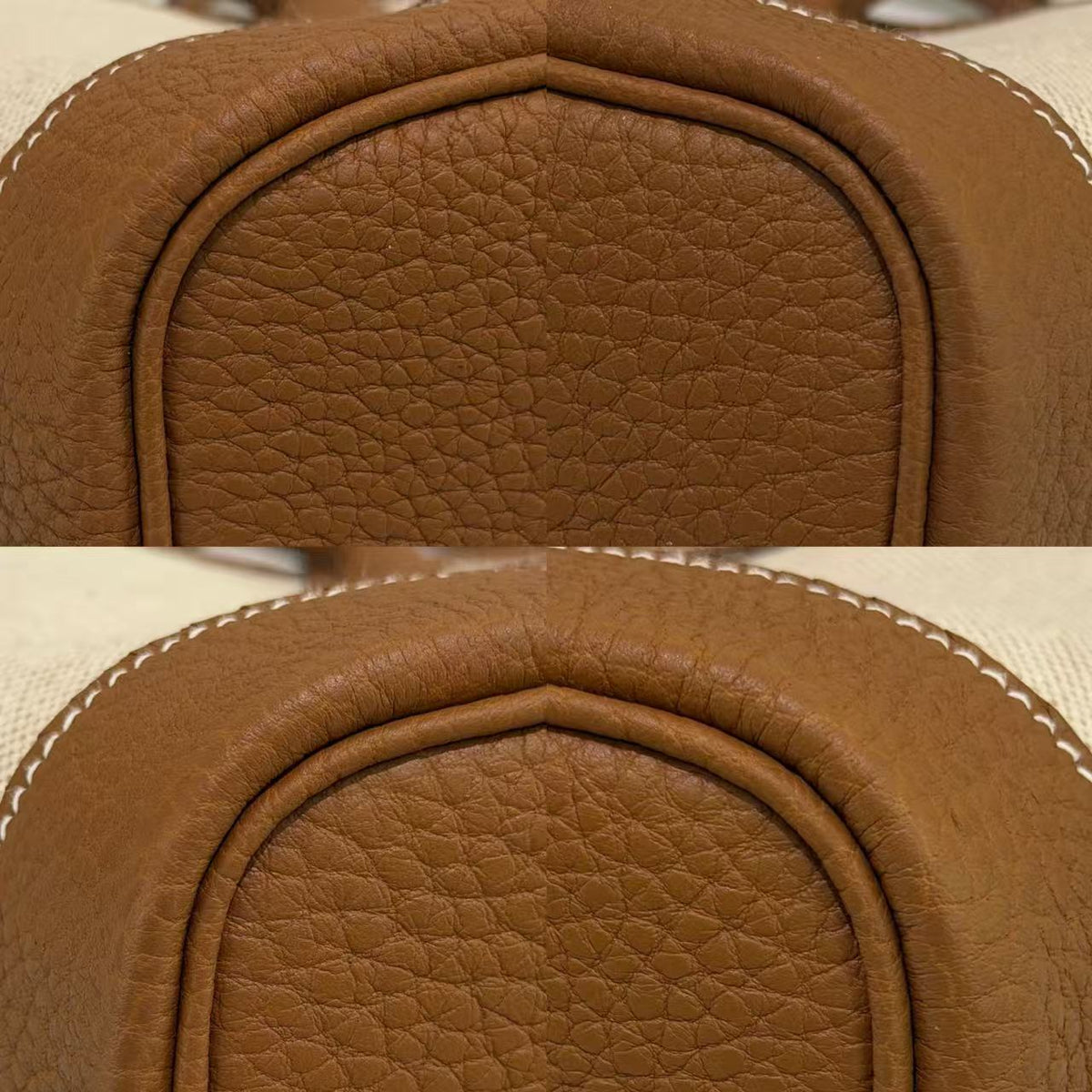 Hermès Mini Garden Party Gold Canvas and Leather Tote Bag | HERMES