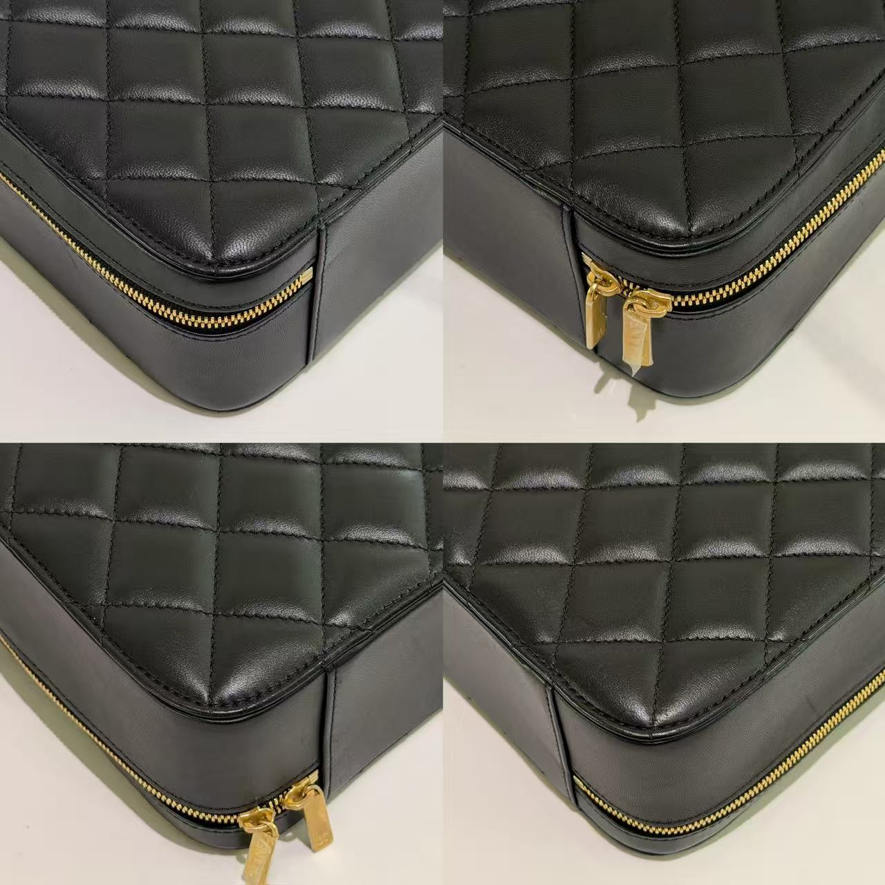 Chanel 22A Black Lambskin Vanity Case (Chip Model)